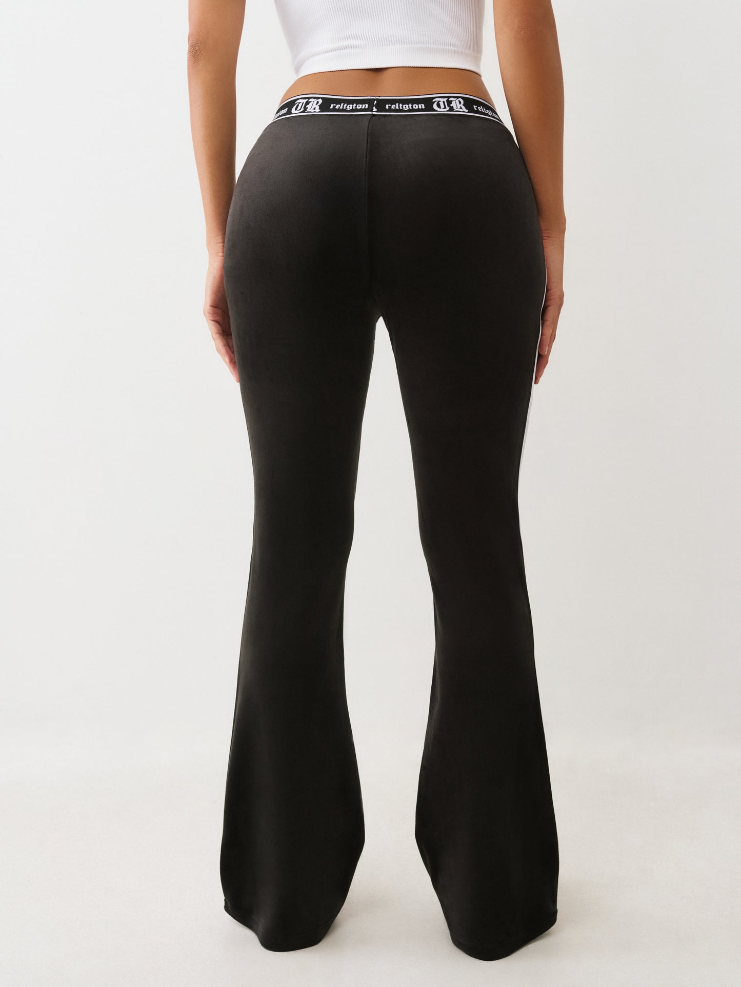 VELOUR BOOTCUT TRACK PANT