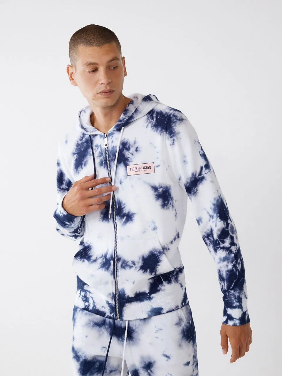 ZIP UP TIE DYE HOODIE - TRUE RELIGION MEXICO