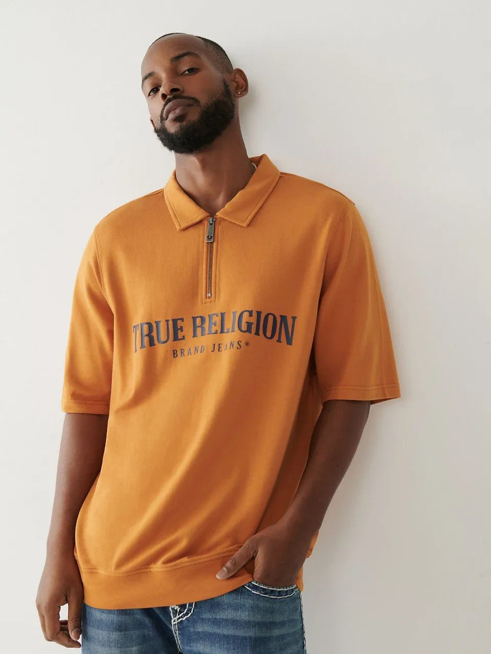 SS HALF ZIP POLO - TRUE RELIGION MEXICO