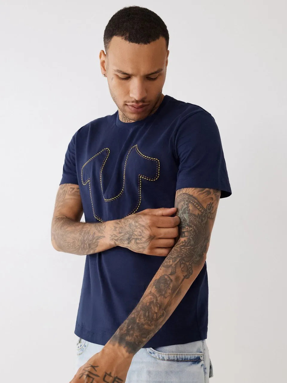 DOUBLE STITCH HS TEE - TRUE RELIGION MEXICO