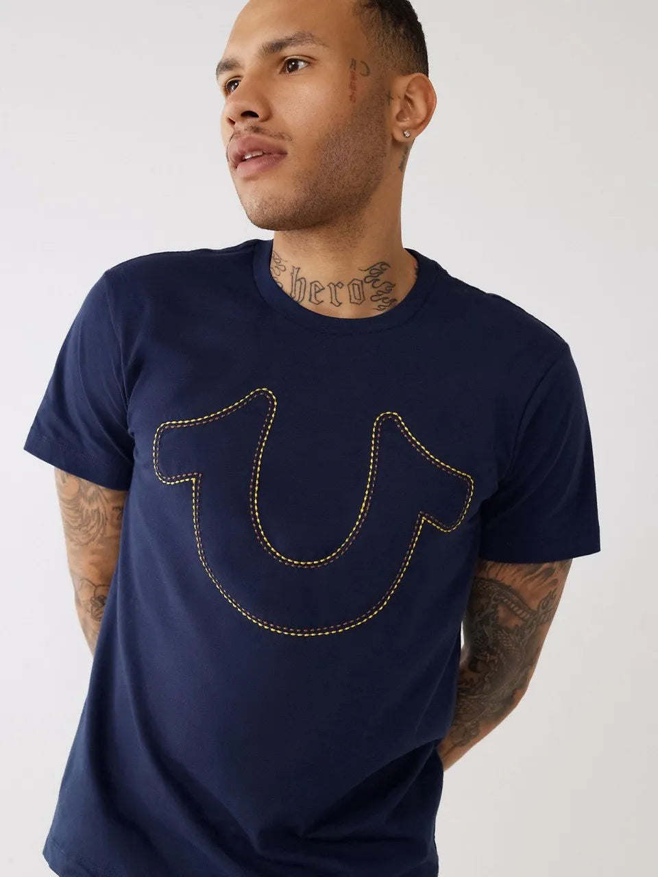 DOUBLE STITCH HS TEE - TRUE RELIGION MEXICO