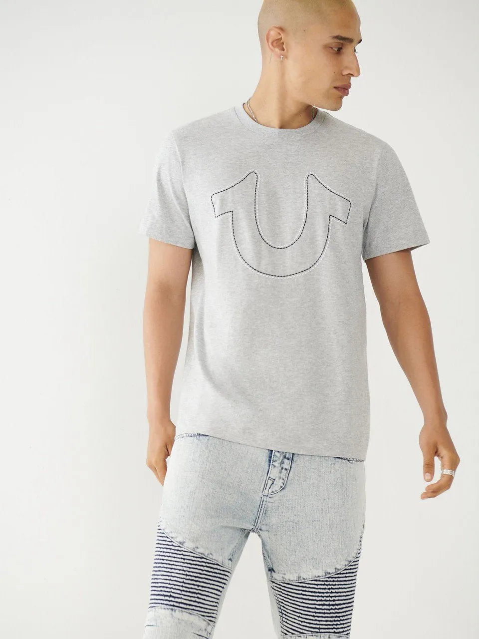 DOUBLE STITCH HS TEE - TRUE RELIGION MEXICO