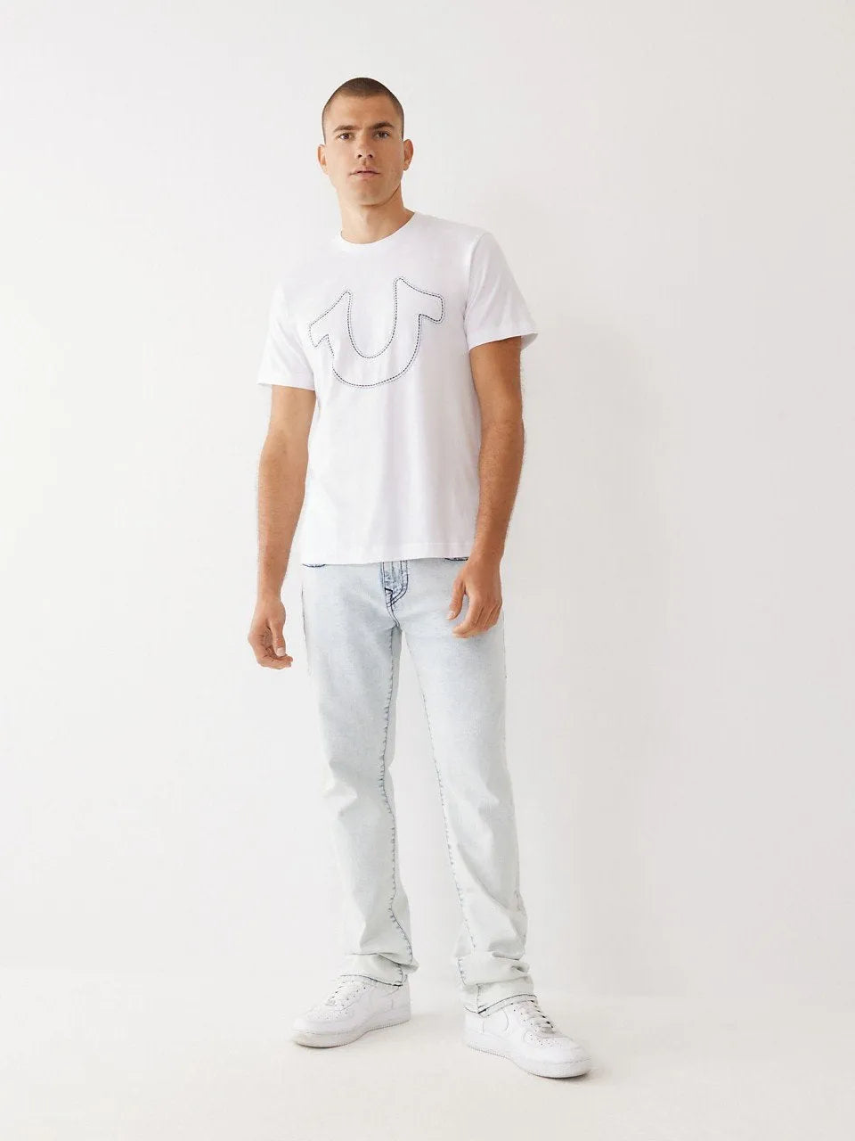 DOUBLE STITCH HS TEE - TRUE RELIGION MEXICO