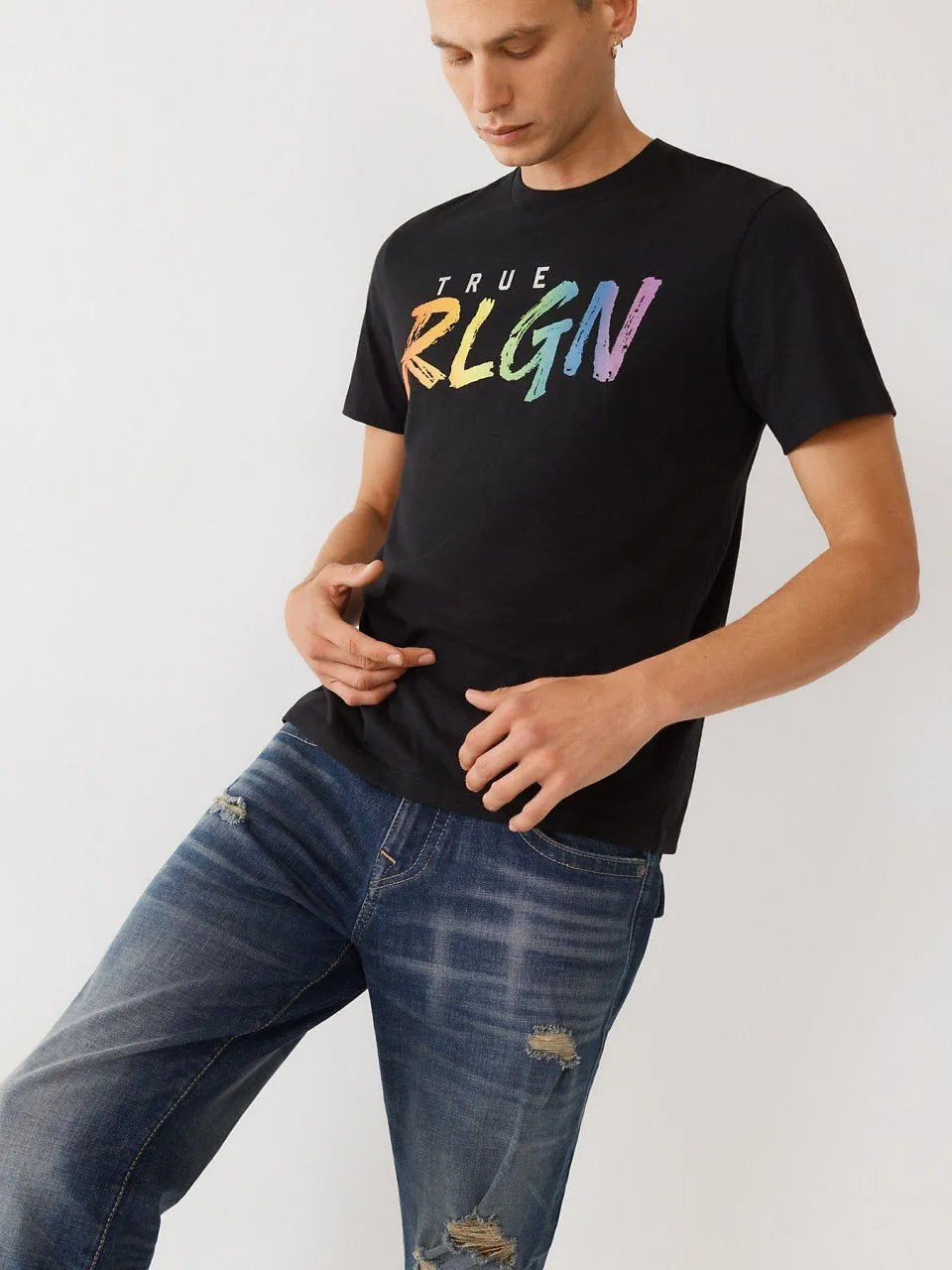 RAINBOW LOGO SS TEE - TRUE RELIGION MEXICO