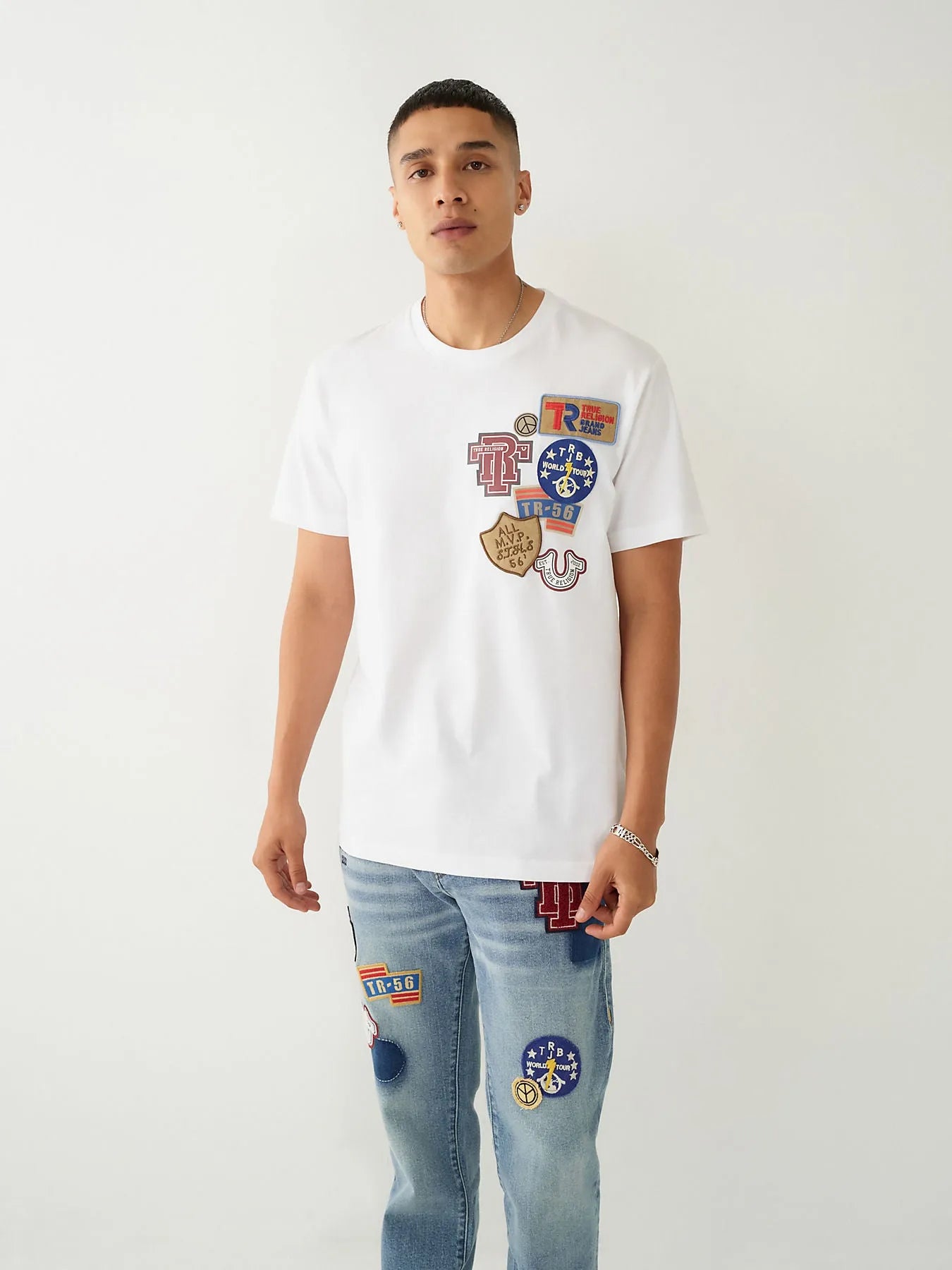 SS COLLEGIATE PATCH TEE