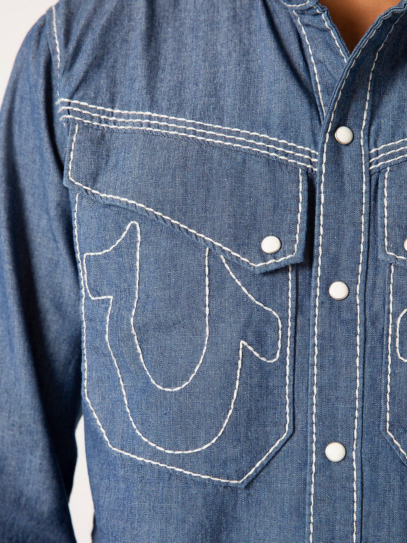 CHAMBRAY WESTERN SHIRT SAxTR - TRUE RELIGION MEXICO