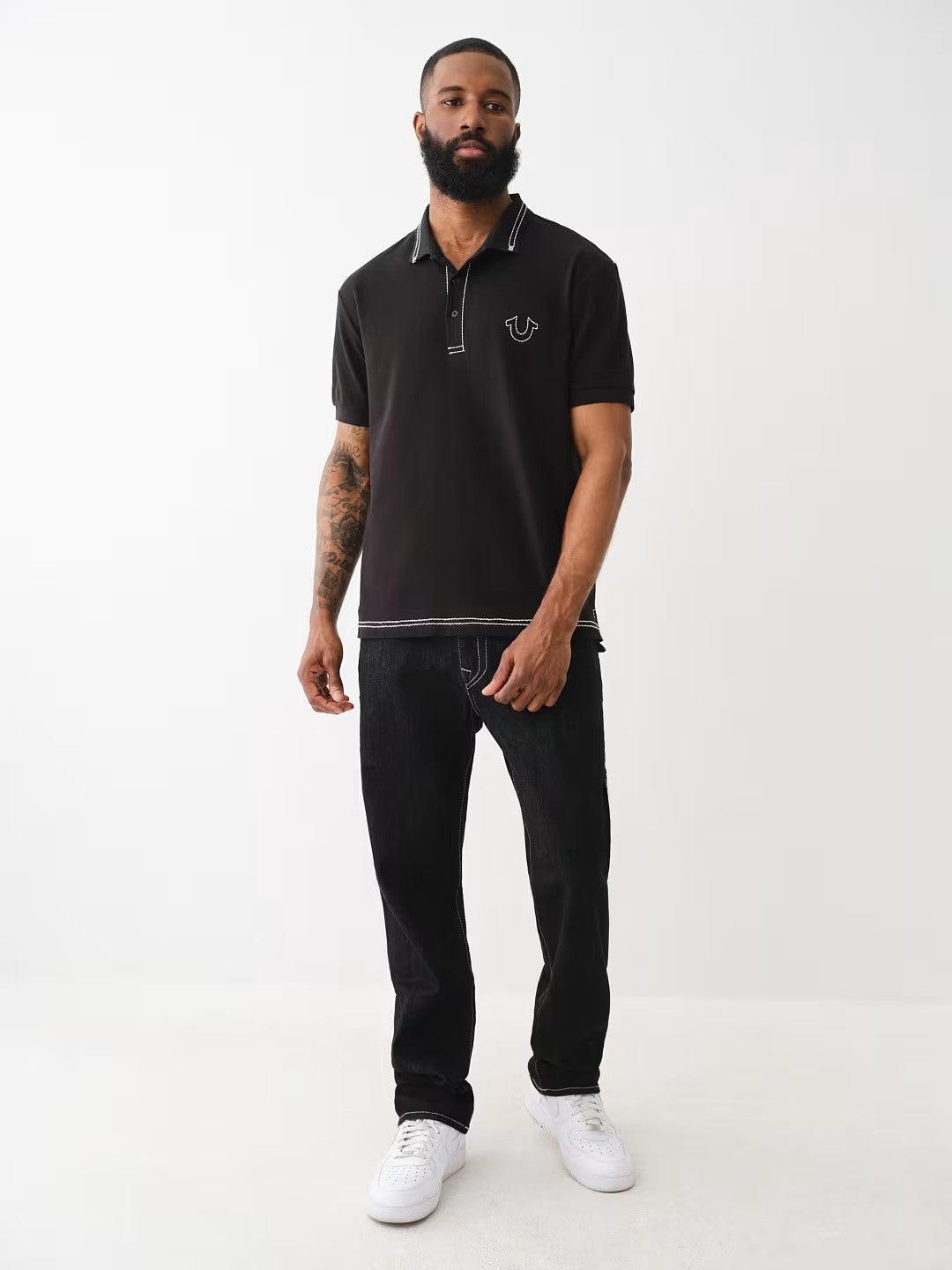 RELAXED BIG T EMBRO POLO - TRUE RELIGION MEXICO