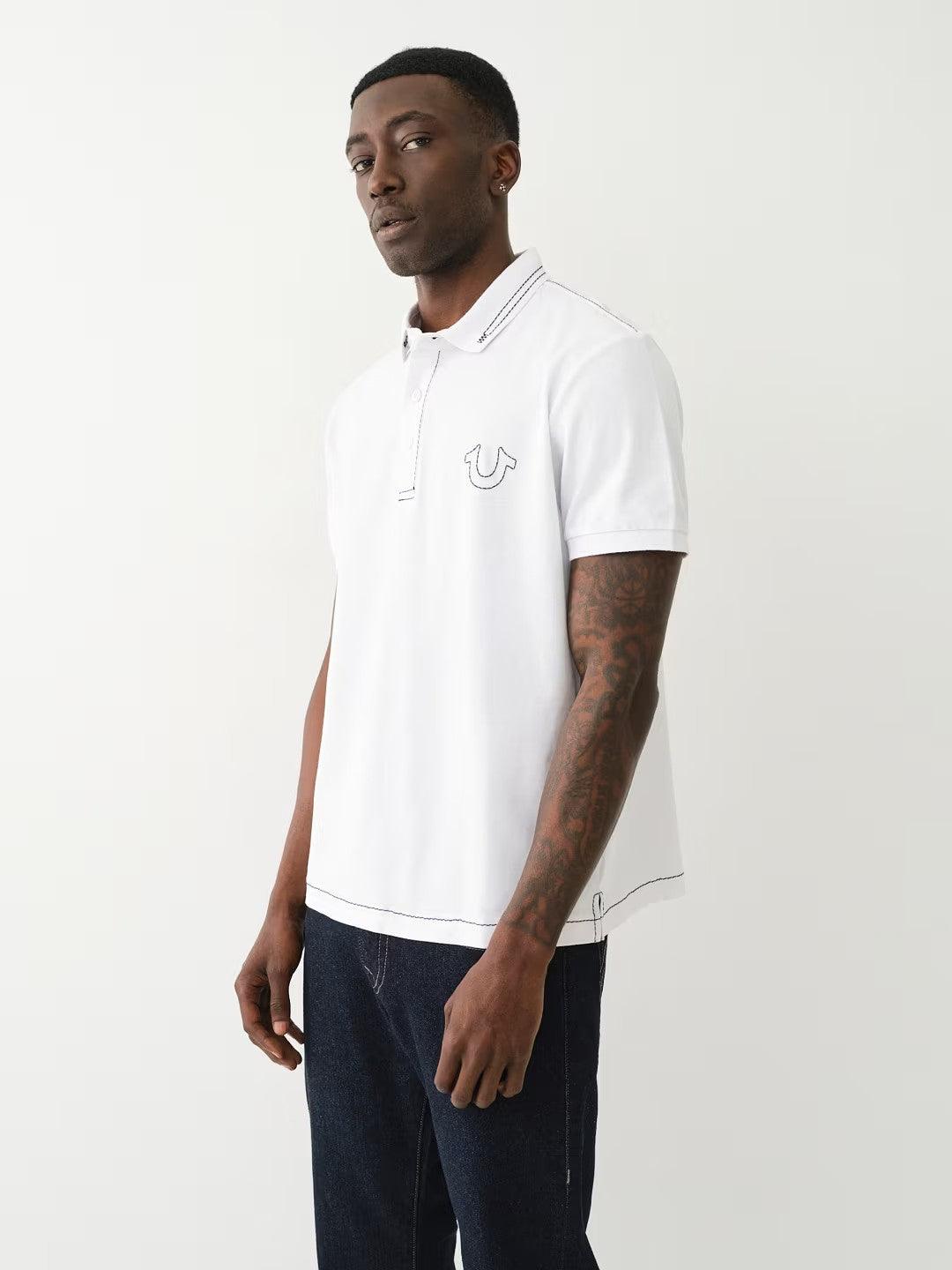 RELAXED BIG T EMBRO POLO - TRUE RELIGION MEXICO