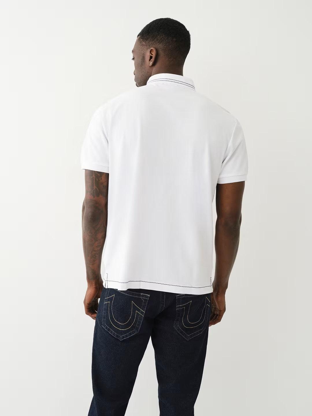 RELAXED BIG T EMBRO POLO - TRUE RELIGION MEXICO