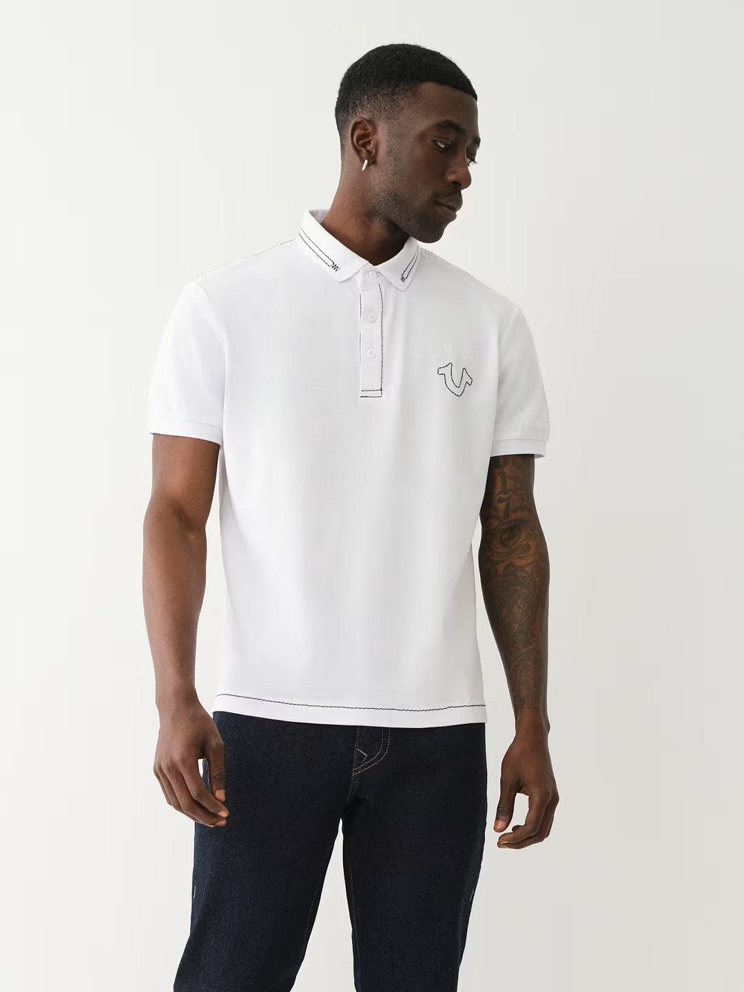 RELAXED BIG T EMBRO POLO - TRUE RELIGION MEXICO