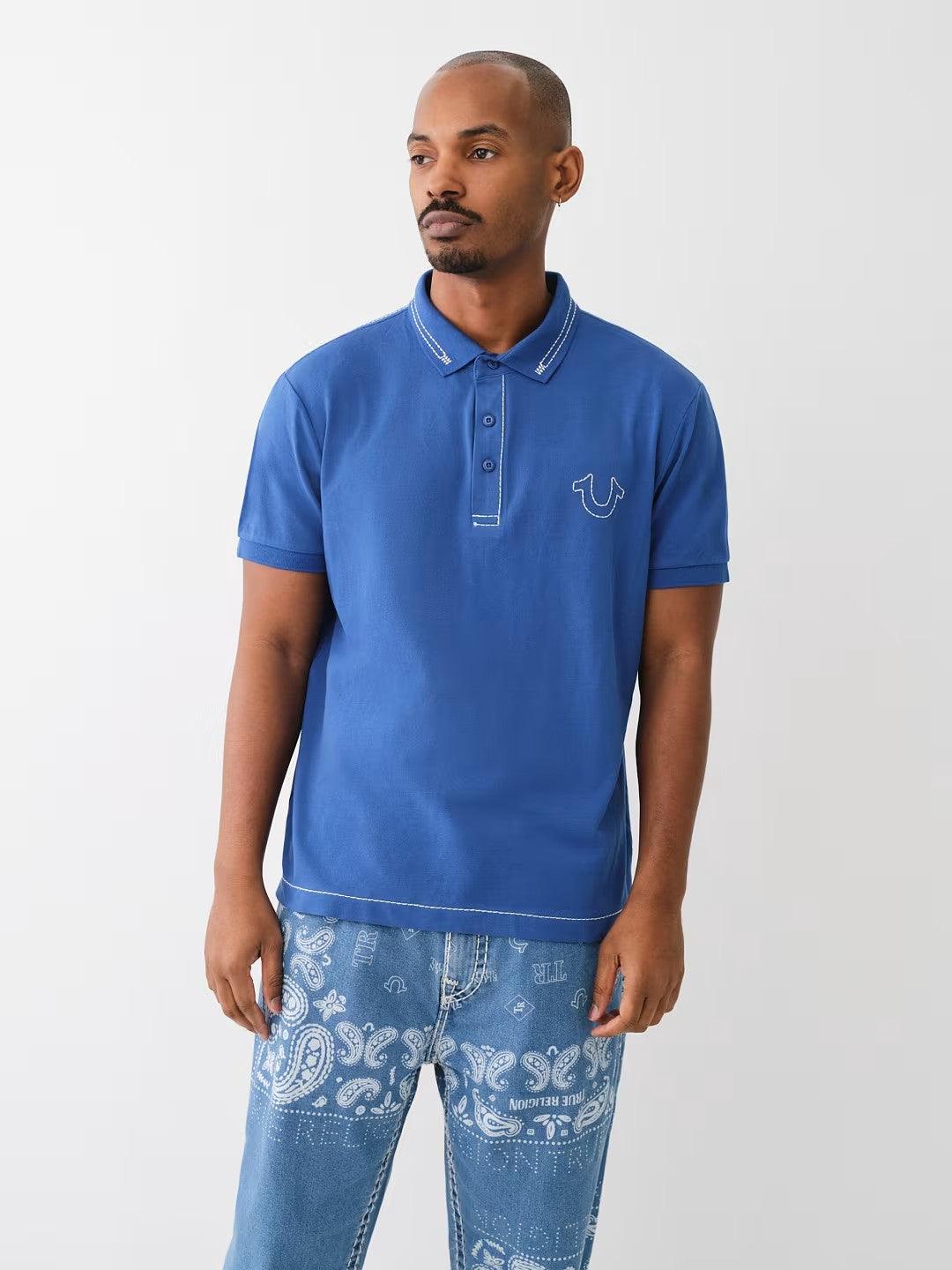 RELAXED BIG T EMBRO POLO - TRUE RELIGION MEXICO