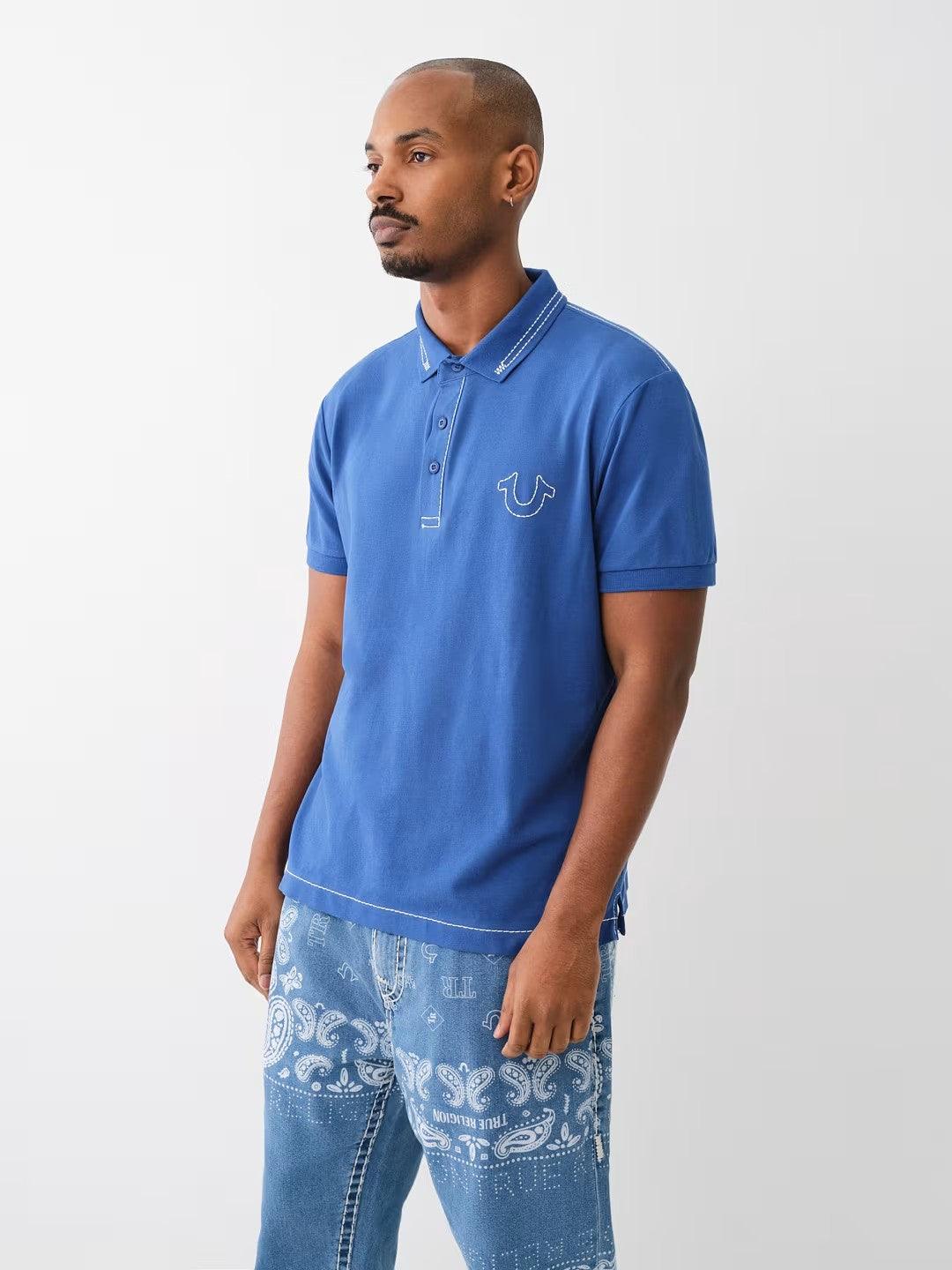 RELAXED BIG T EMBRO POLO - TRUE RELIGION MEXICO