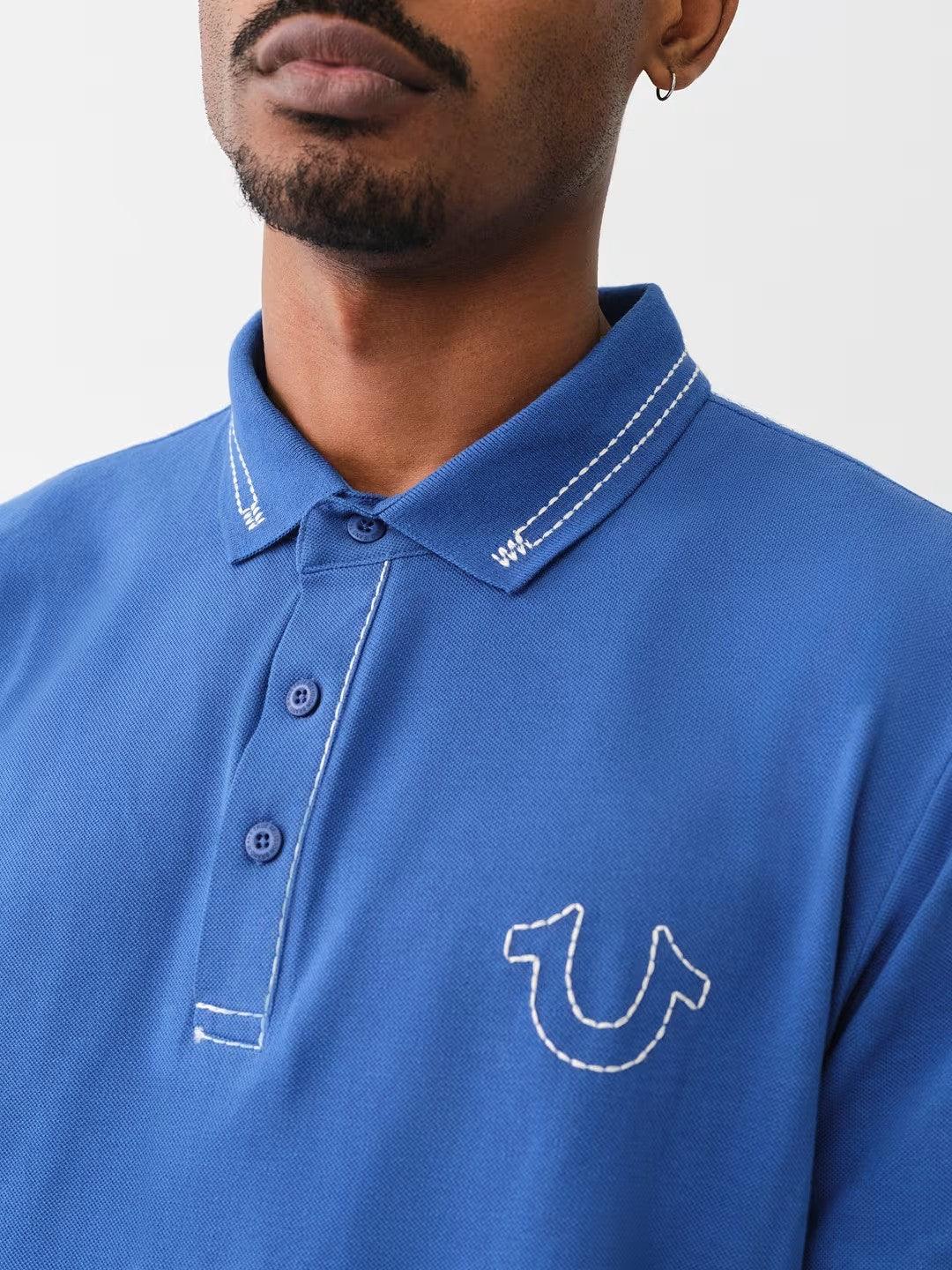 RELAXED BIG T EMBRO POLO - TRUE RELIGION MEXICO