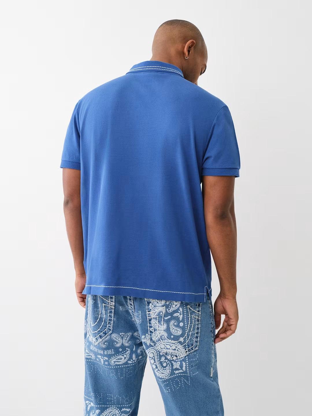 RELAXED BIG T EMBRO POLO - TRUE RELIGION MEXICO