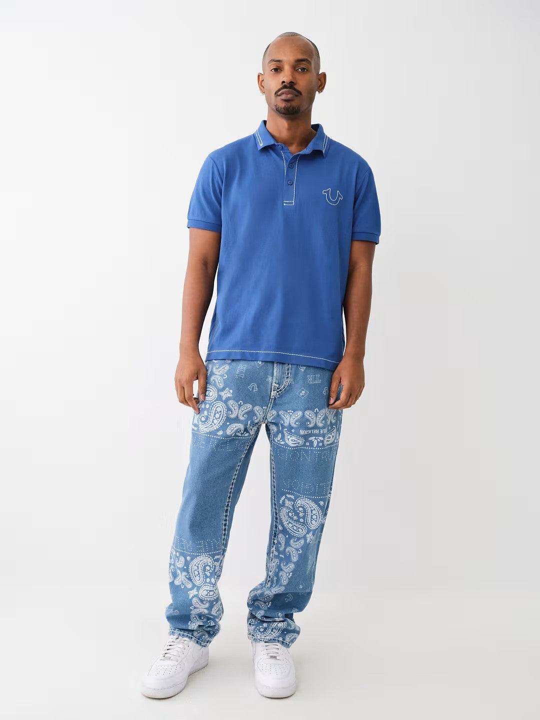 RELAXED BIG T EMBRO POLO - TRUE RELIGION MEXICO