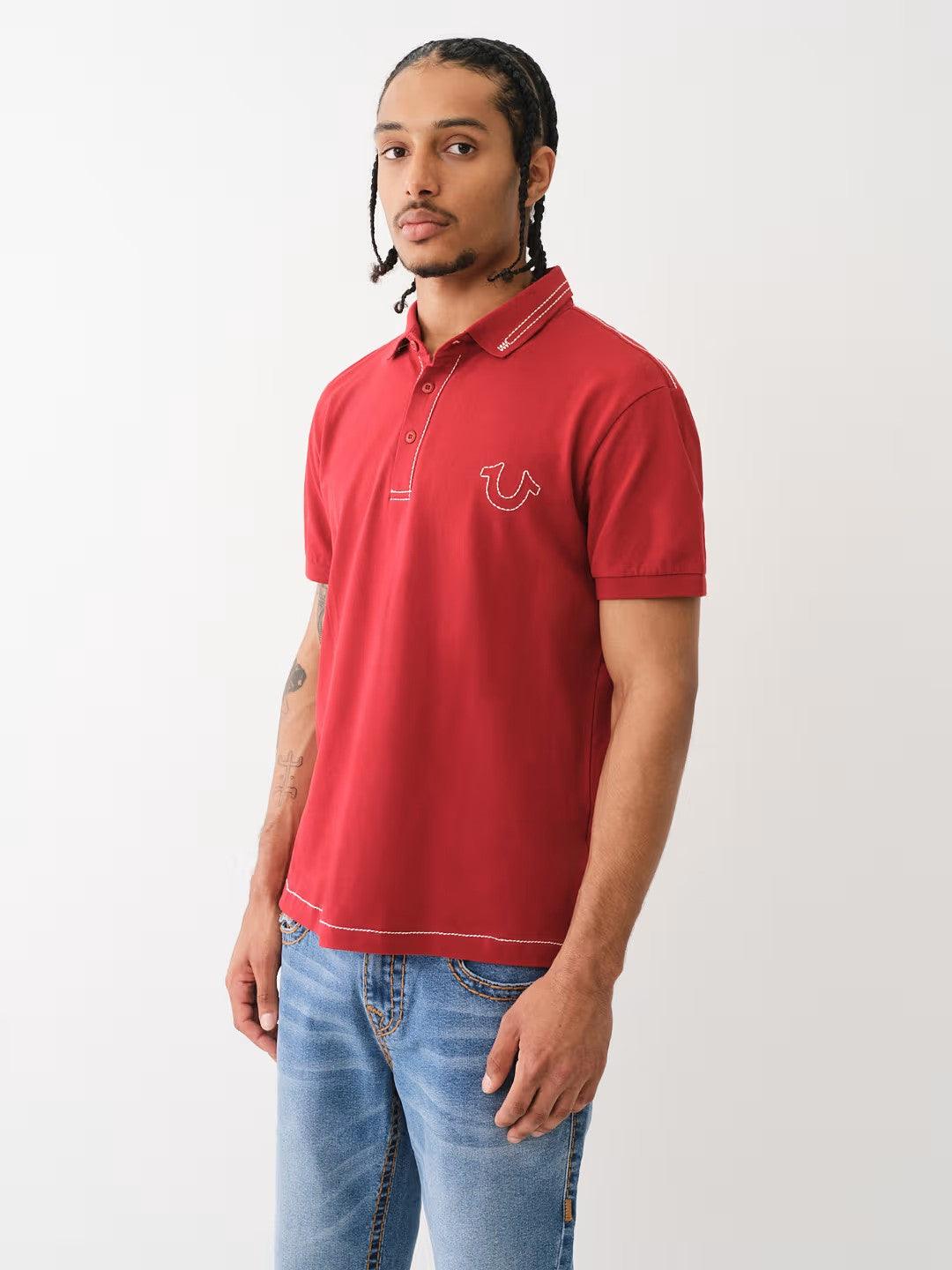 RELAXED BIG T EMBRO POLO - TRUE RELIGION MEXICO