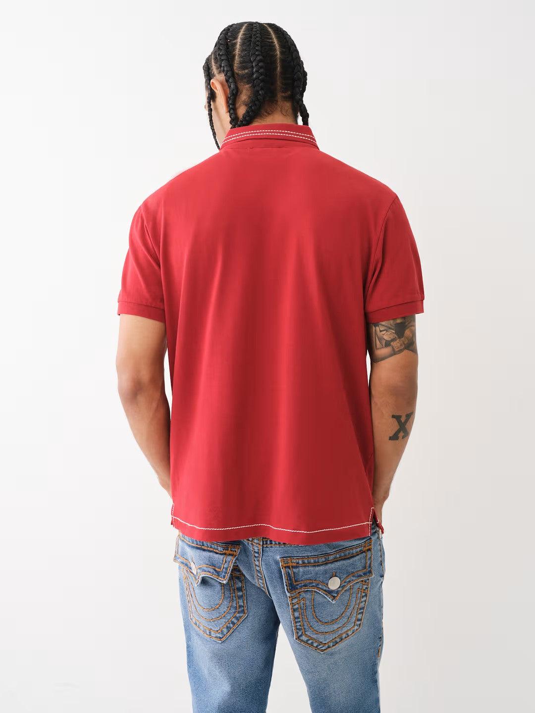 RELAXED BIG T EMBRO POLO - TRUE RELIGION MEXICO