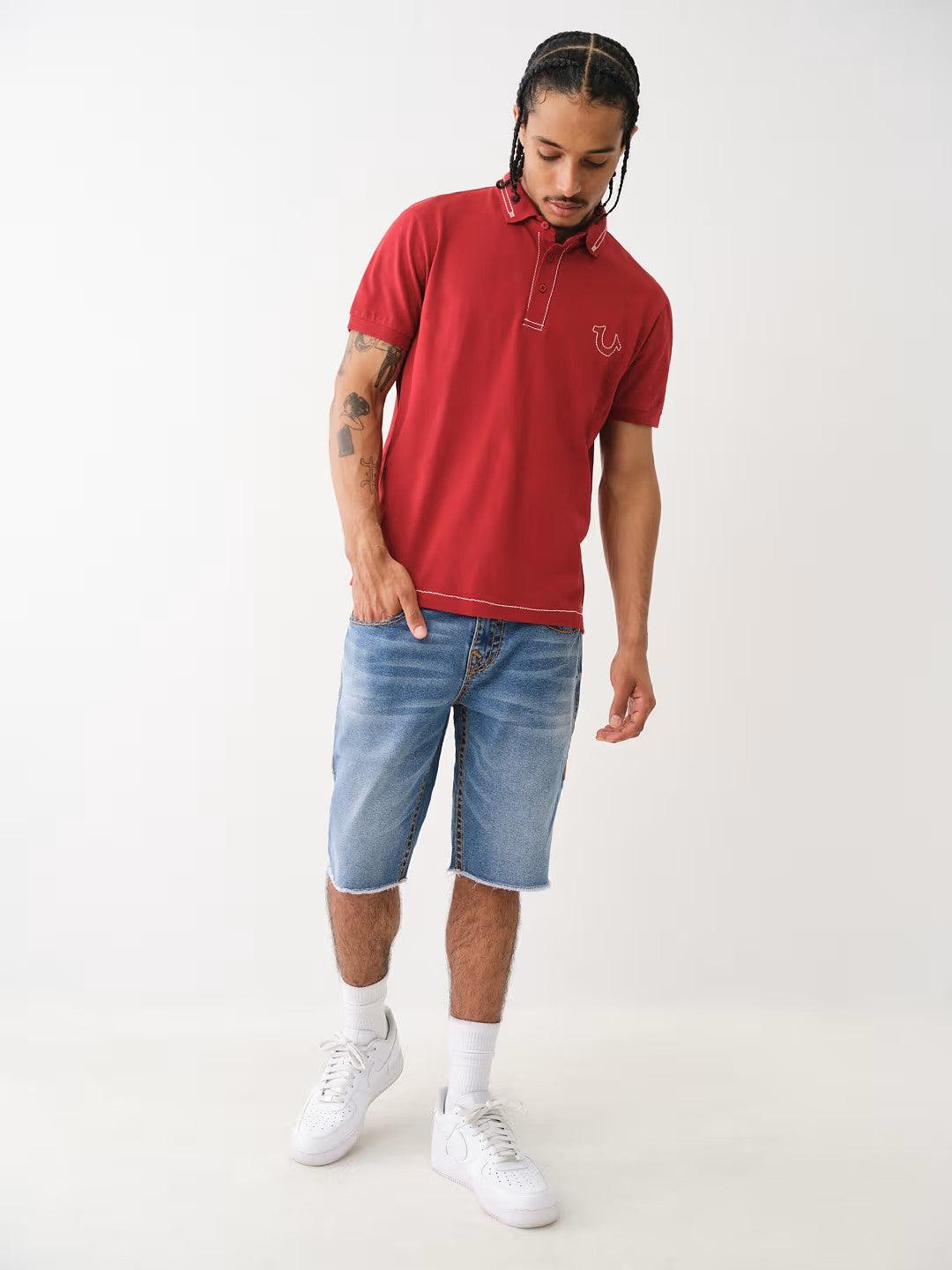 RELAXED BIG T EMBRO POLO - TRUE RELIGION MEXICO