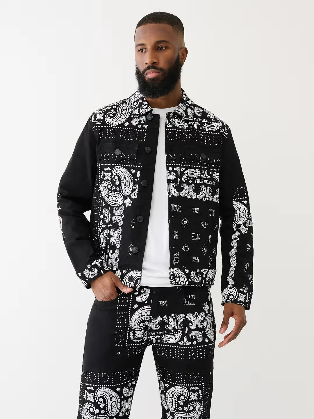 JIMMY PAISLEY DENIM JACKET - TRUE RELIGION MEXICO