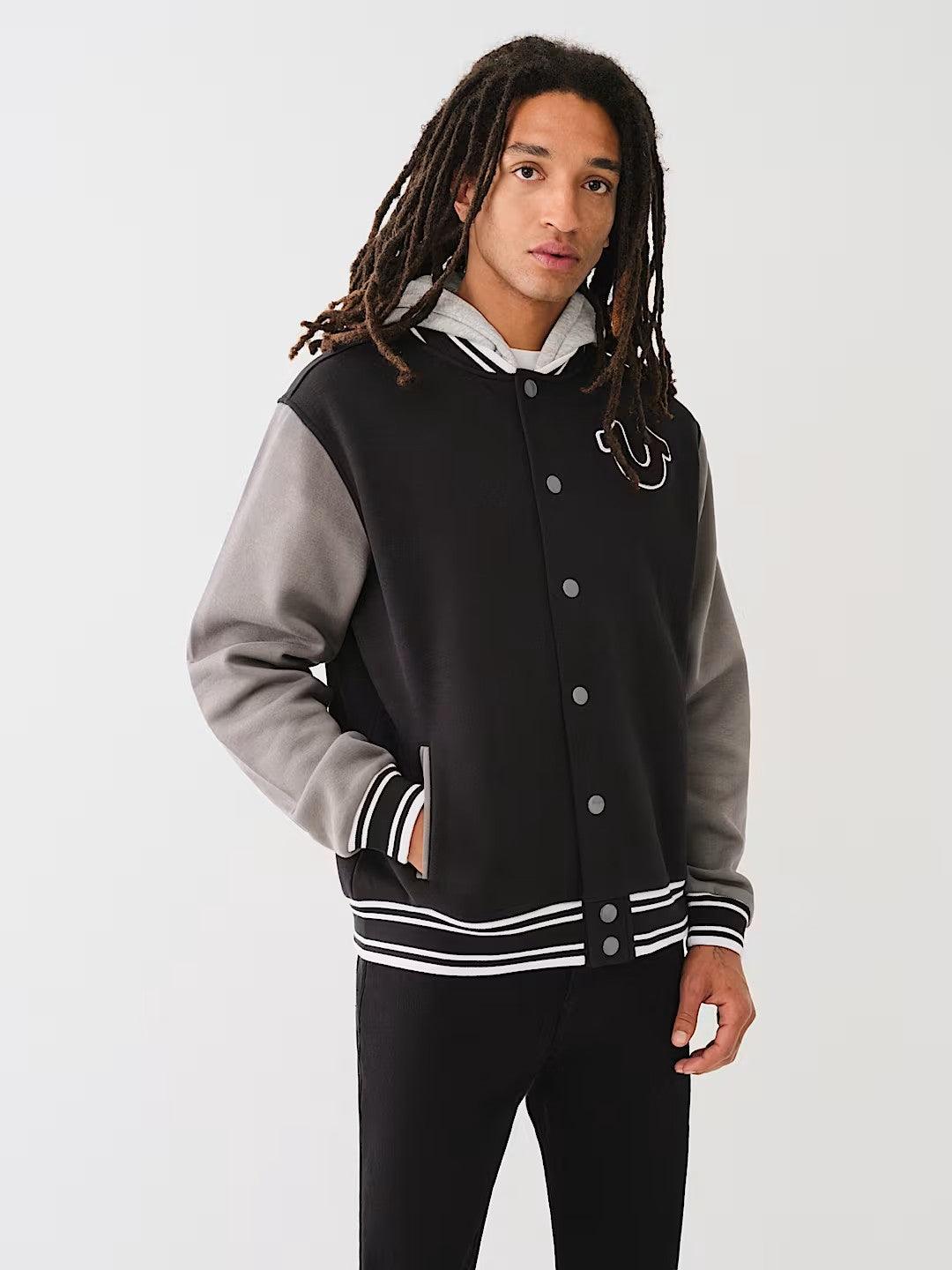 FLEECE VARSITY JACKET - TRUE RELIGION MEXICO