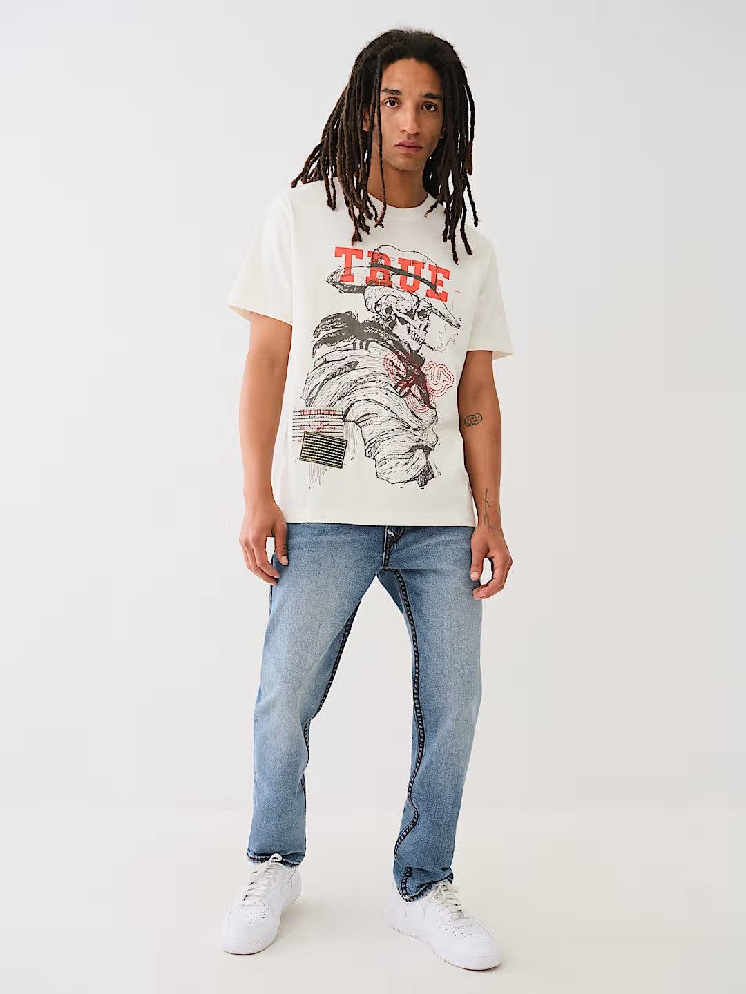 SS YELLOW STONE SASHIKO TEE - TRUE RELIGION MEXICO