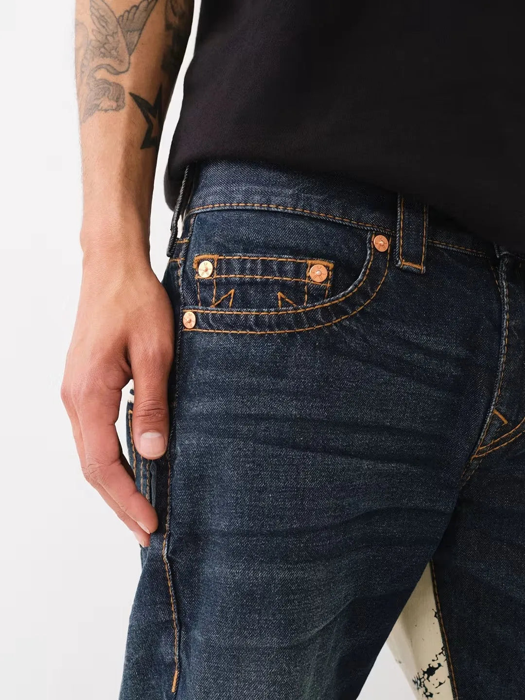RICKY BIG T NF LG PAINTED HS - TRUE RELIGION MEXICO