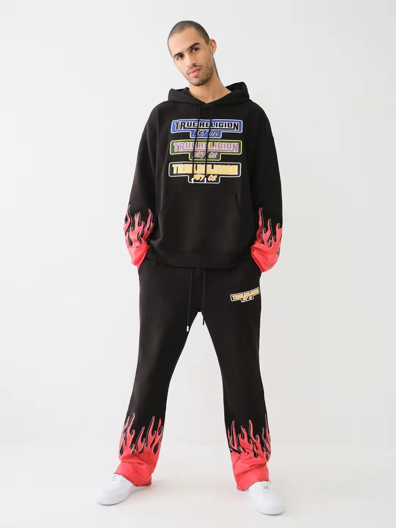 STACKED MOTO FLAME SWEATPANT - TRUE RELIGION MEXICO