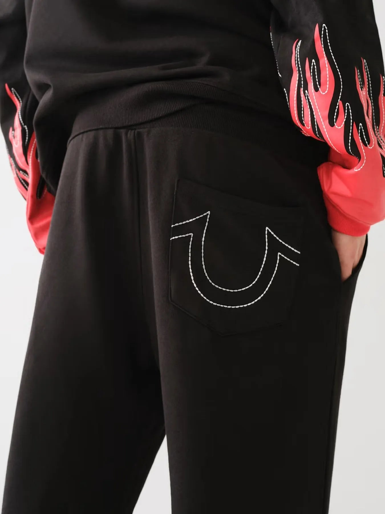 STACKED MOTO FLAME SWEATPANT - TRUE RELIGION MEXICO