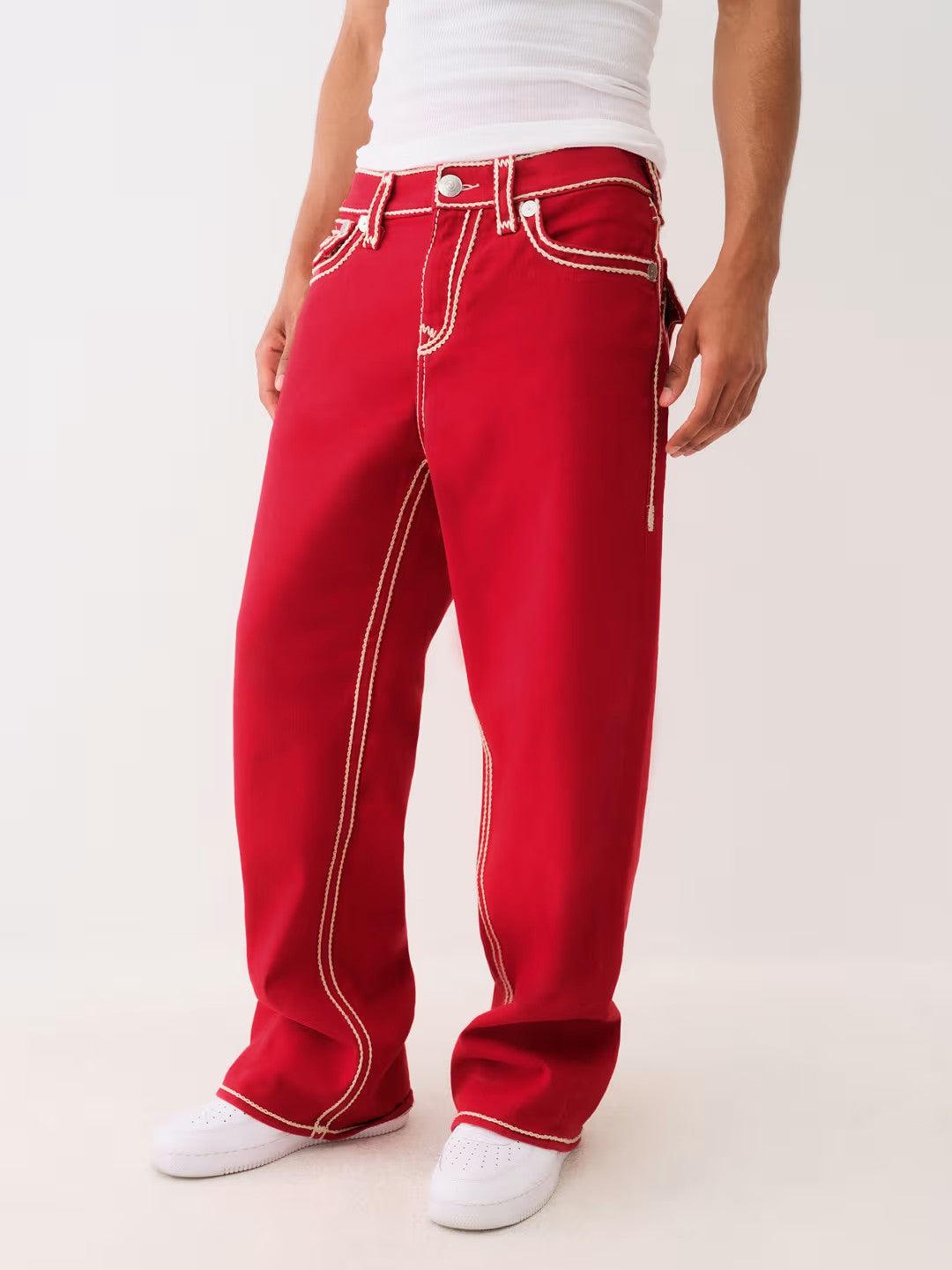 RED VINNY ROPE ULTRA BAGGY - TRUE RELIGION MEXICO