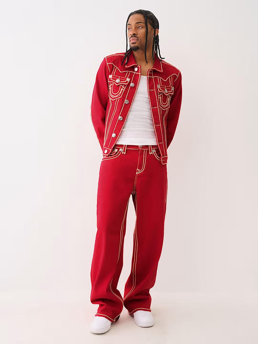 RED VINNY ROPE ULTRA BAGGY - TRUE RELIGION MEXICO