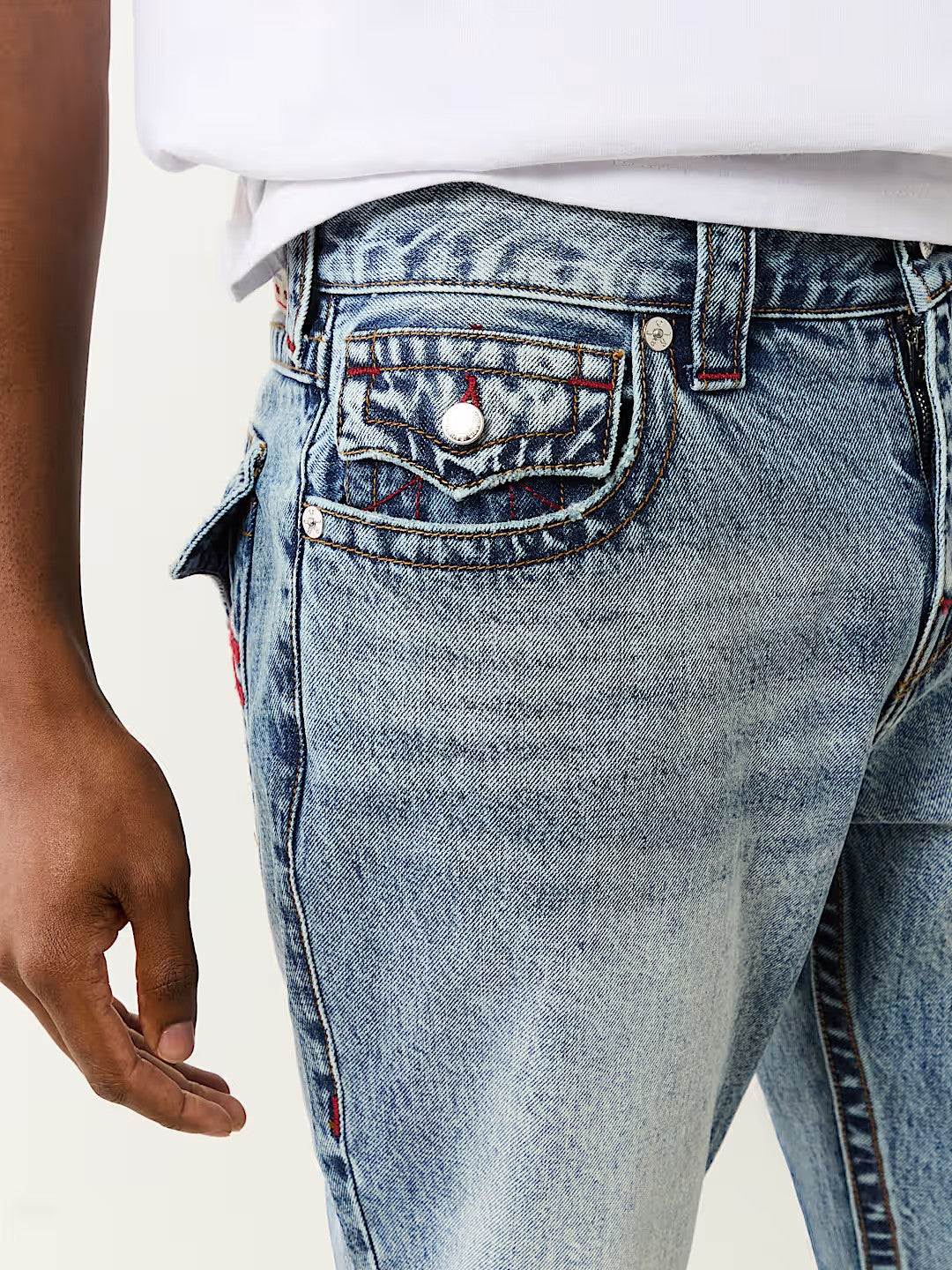 RICKY WARPED HORSESHOE STRAIGHT JEAN