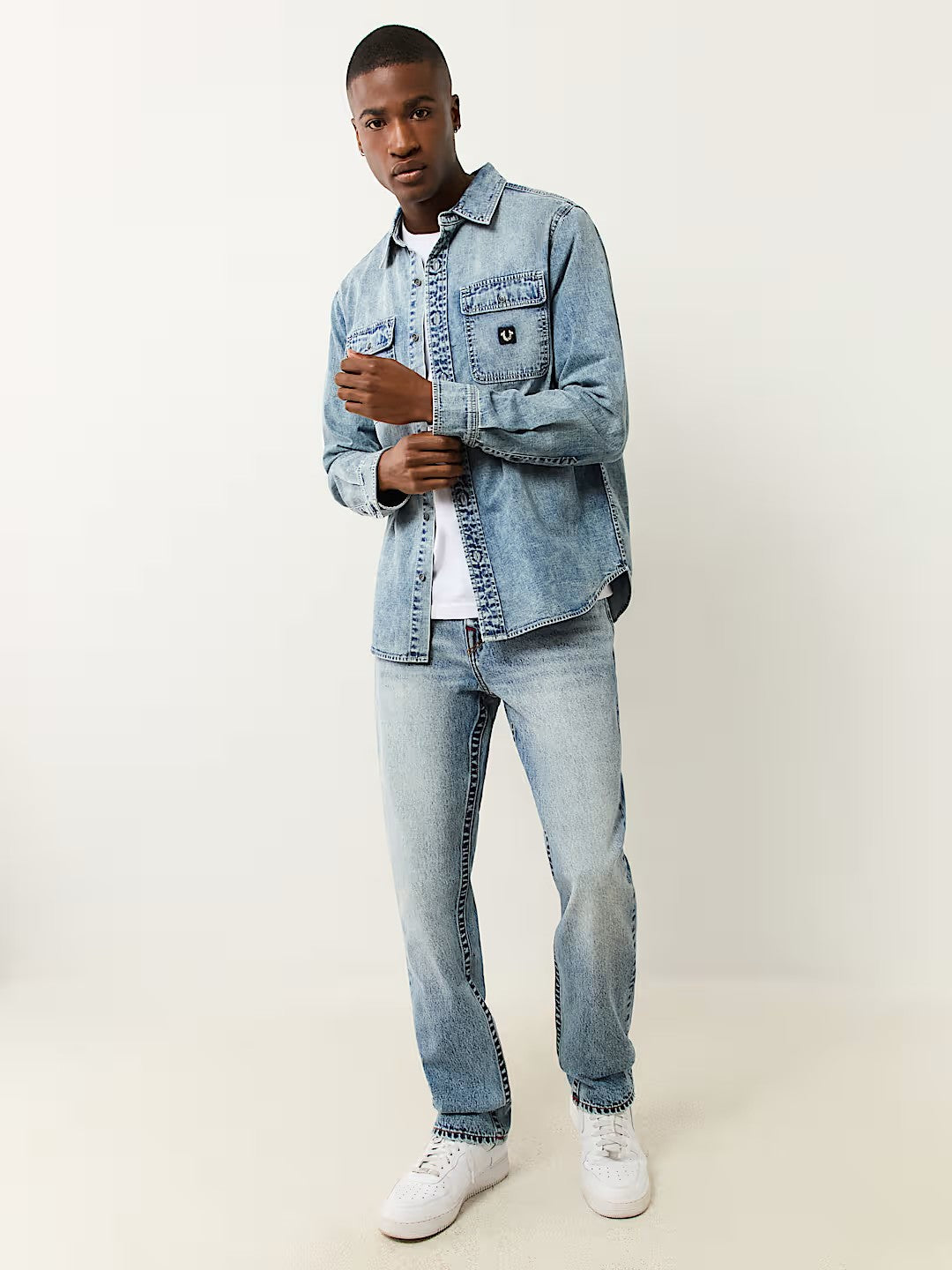 RICKY WARPED HORSESHOE STRAIGHT JEAN