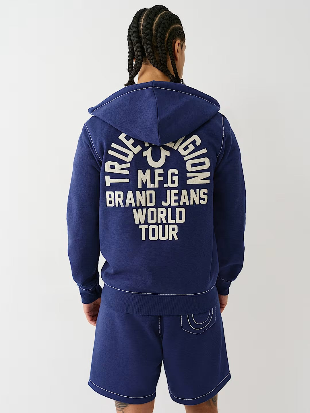 BIG T SLUB ZIP UP HOODIE