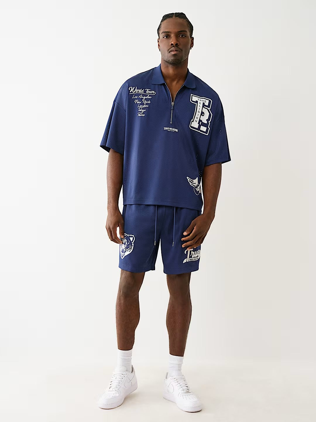 OVERSIZED SS MESH POLO