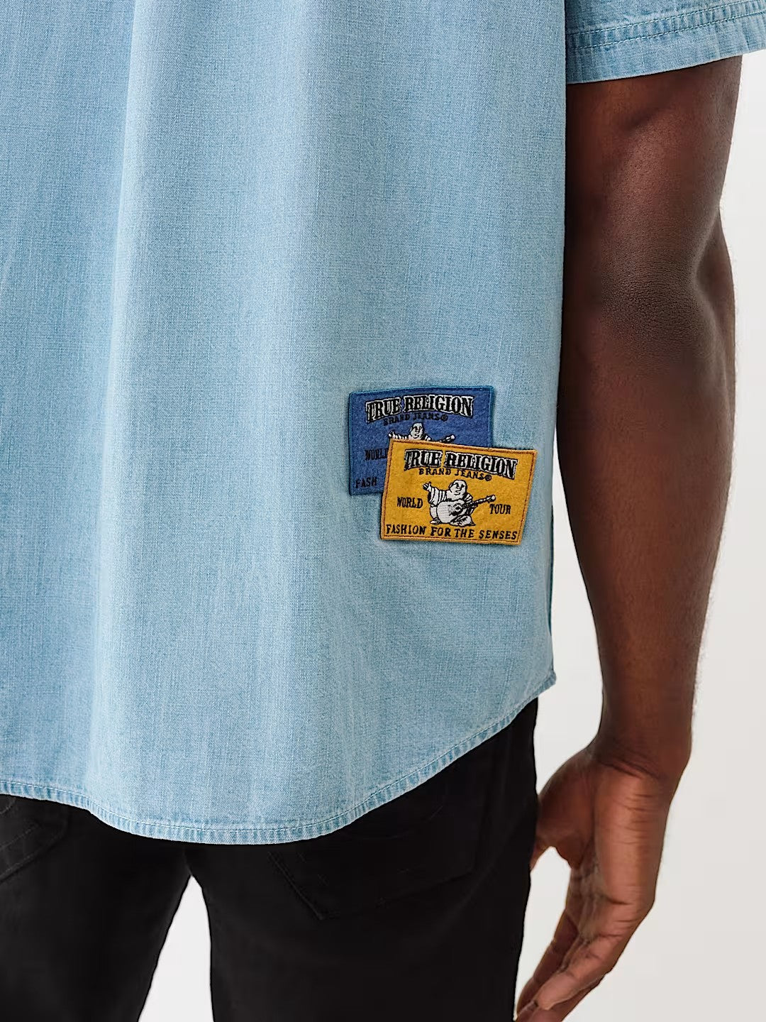 CHAMBRAY SS WRKWR SHRT W PATCH