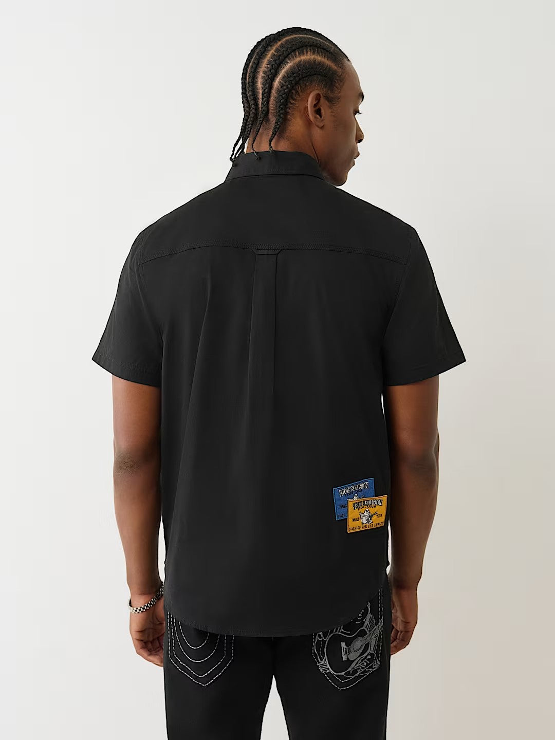 CTN SS WRKWR SHRT W PATCHES
