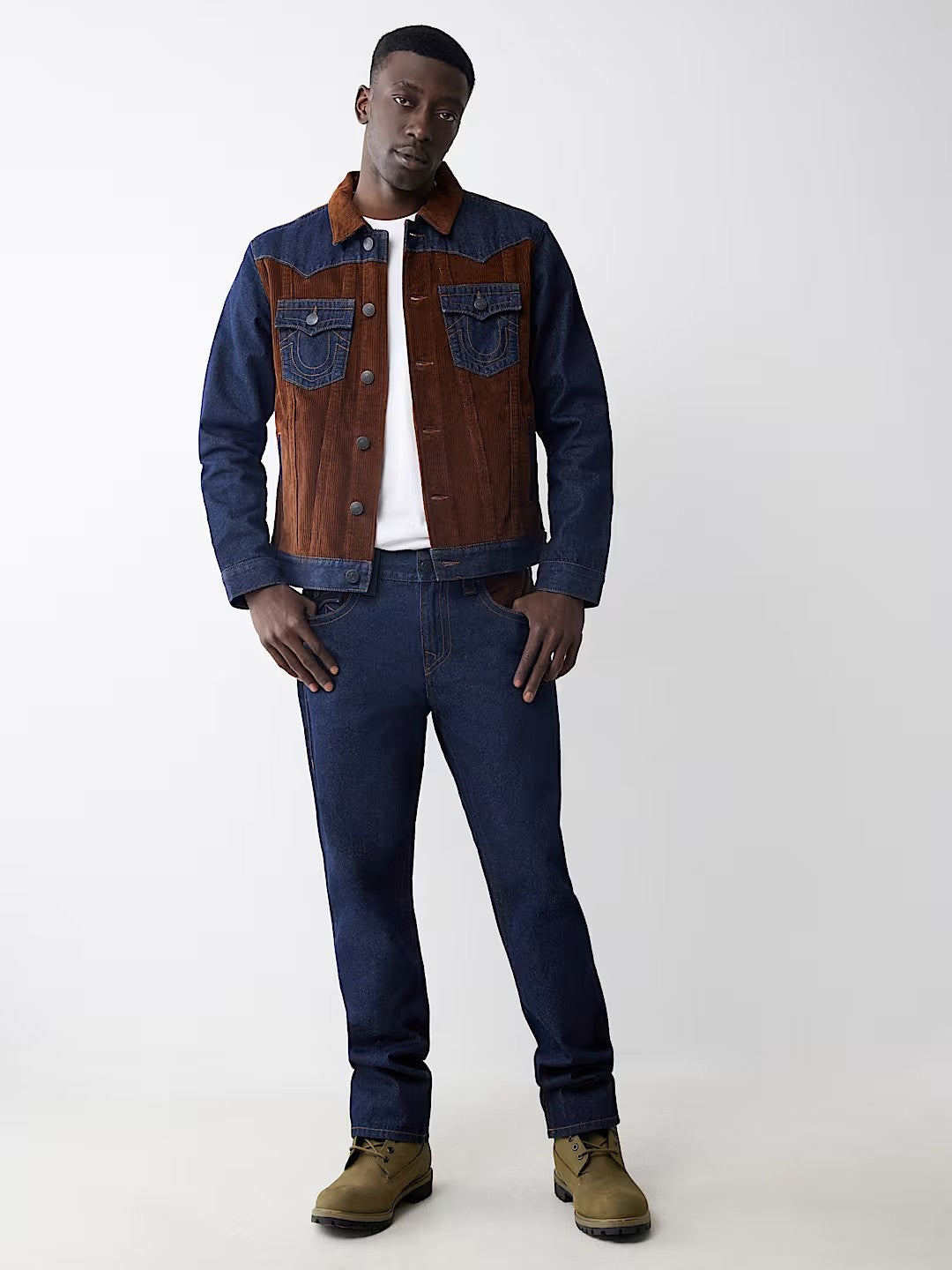 RICKY SN FLAP CORD DENIM