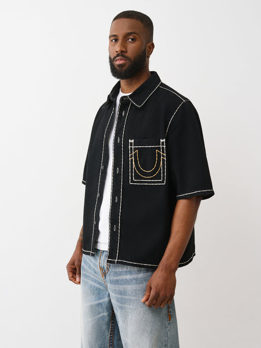 SUPER T OVERSIZE DENIM SHIRT