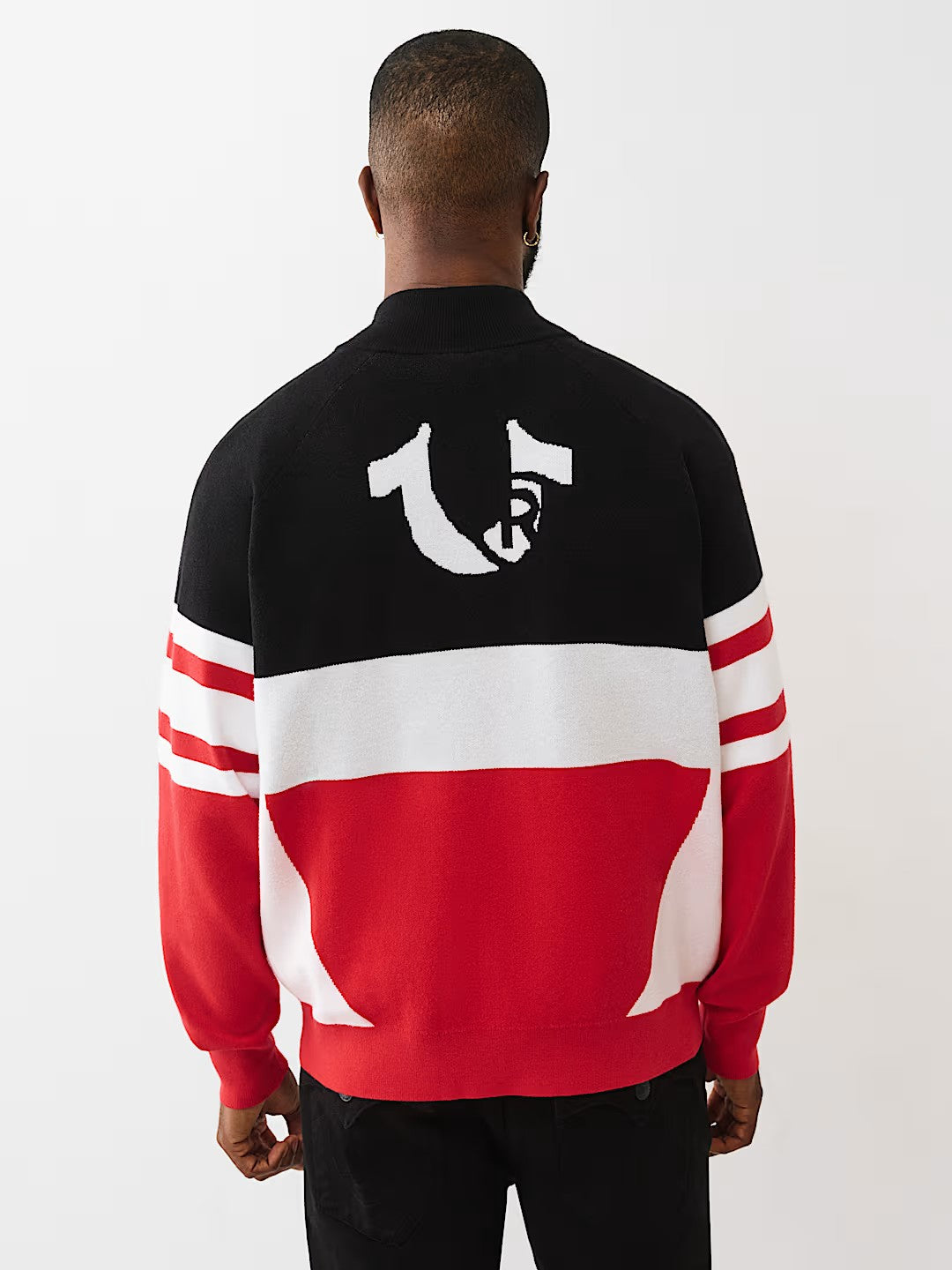 RACING RAGLAN ZIP SWEATER
