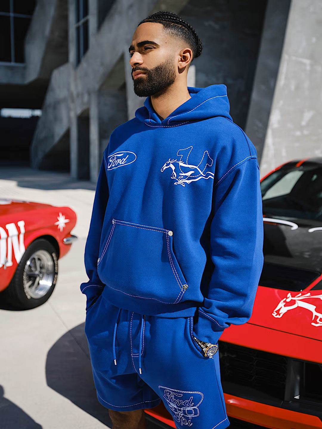 TR X FORD BIG T CINCHED HOODIE