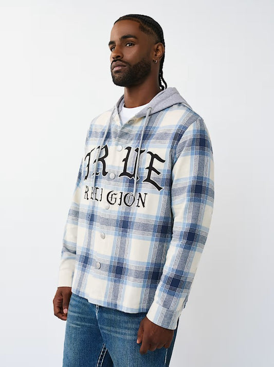HOODED FLANNEL SHIRT