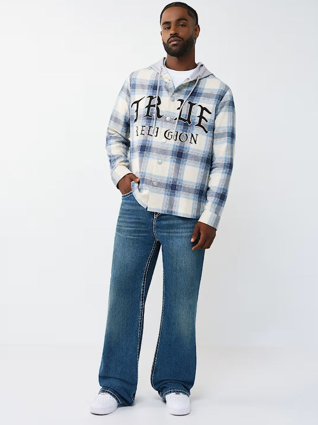HOODED FLANNEL SHIRT