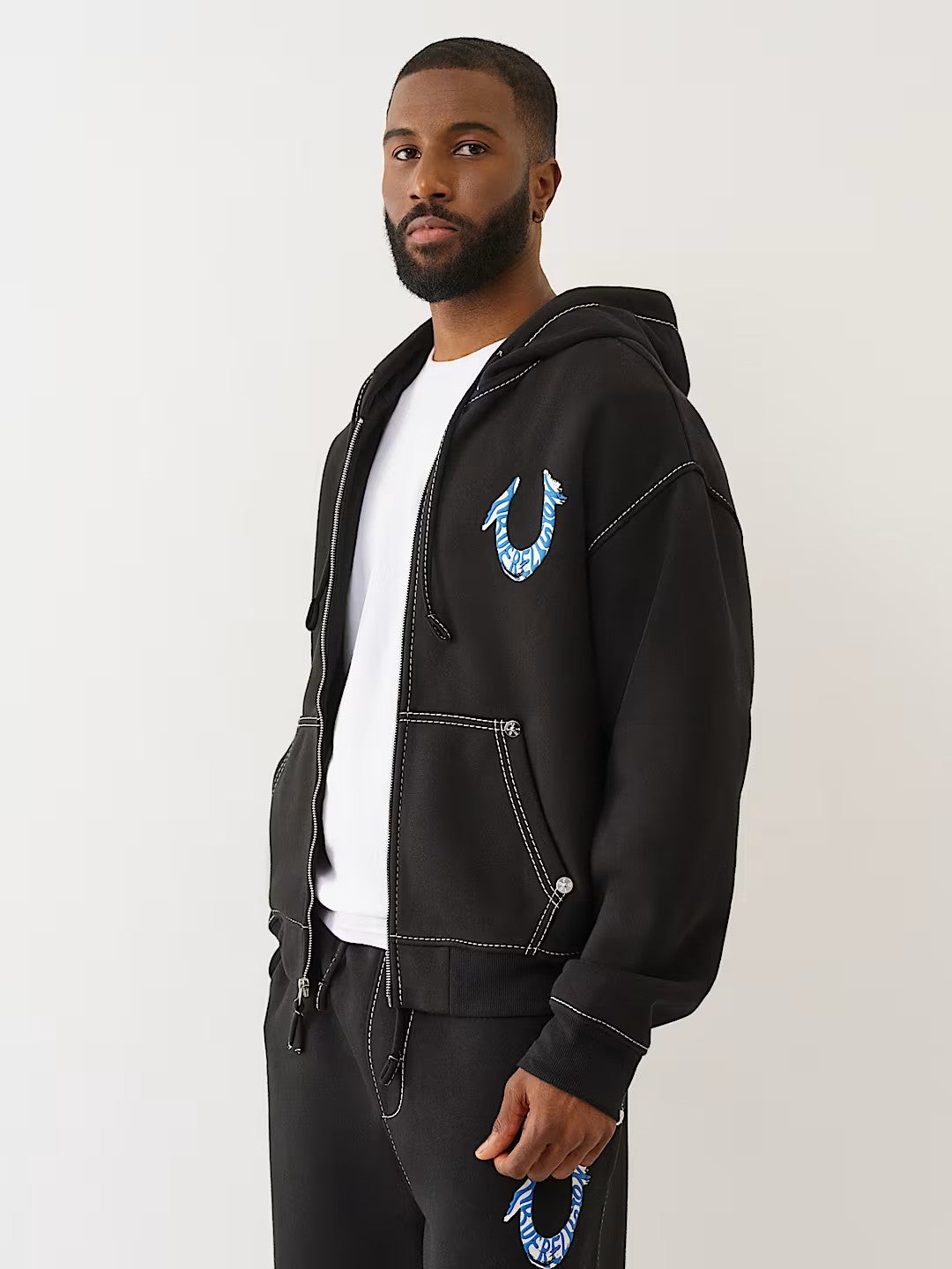 HS PAINT CINCHED BIG T ZIP UP