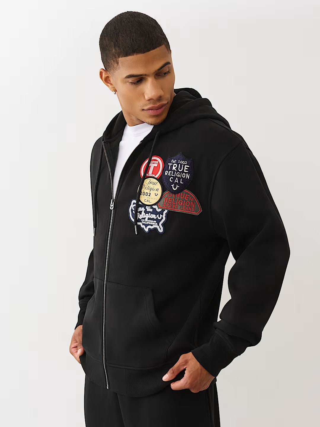PATCH VINTAGE ZIP UP HOODIE