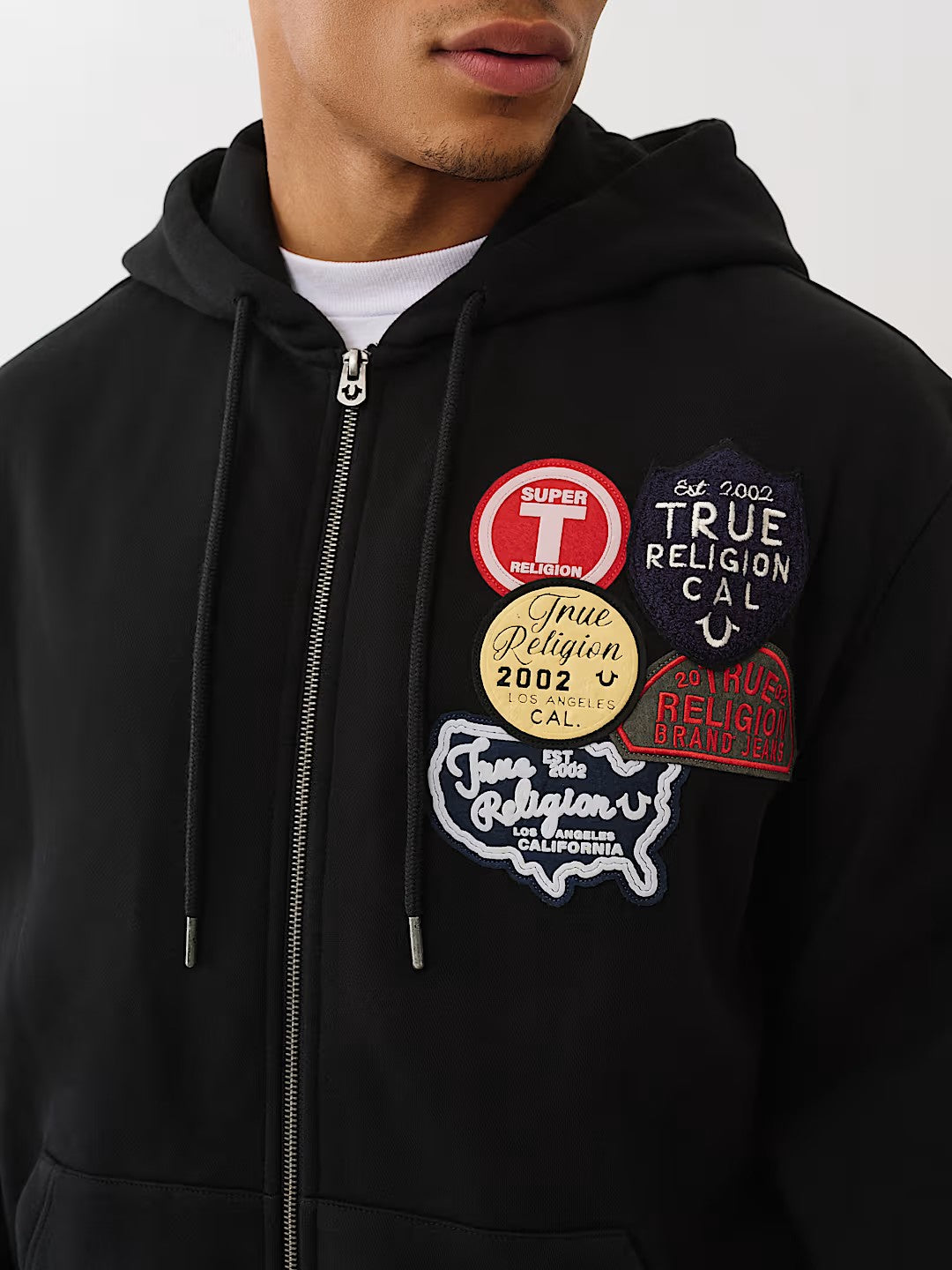 PATCH VINTAGE ZIP UP HOODIE
