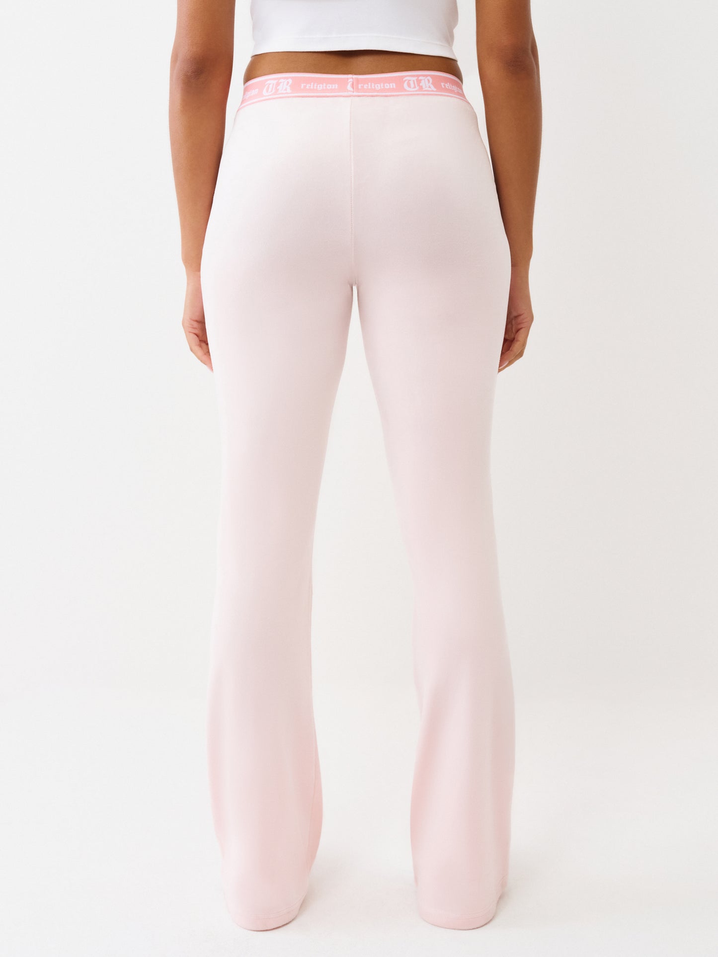 VELOUR BOOTCUT TRACK PANT