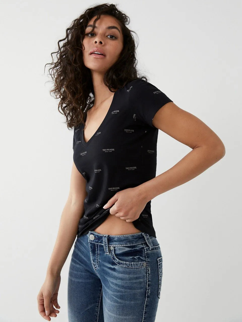 MONOGRAM TR SLIM VNECK - TRUE RELIGION MEXICO