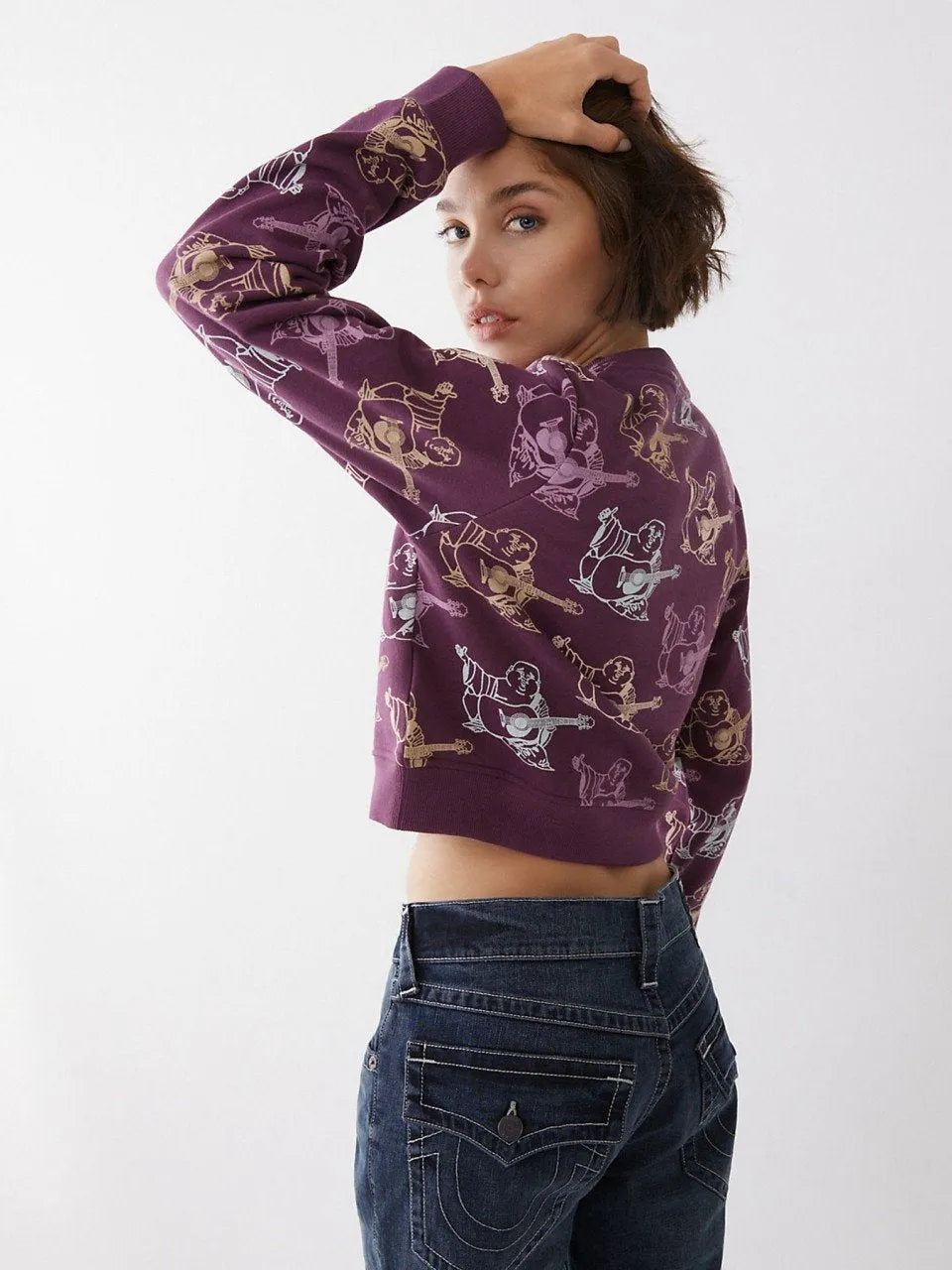 BUDDHA SHRUNKEN SWEATSHIRT - TRUE RELIGION MEXICO