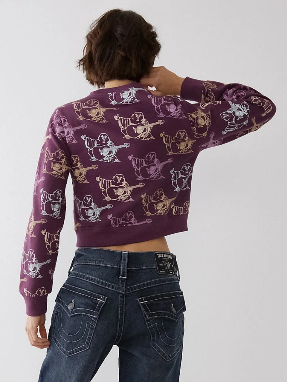 BUDDHA SHRUNKEN SWEATSHIRT - TRUE RELIGION MEXICO