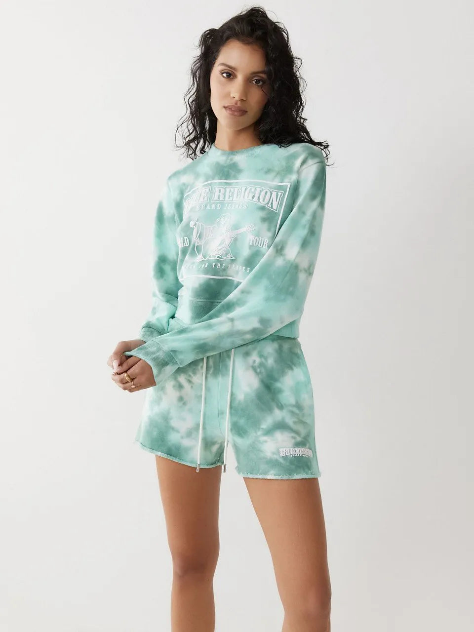 TIE DYE SHRUNKEN SWEATSHIRT - TRUE RELIGION MEXICO